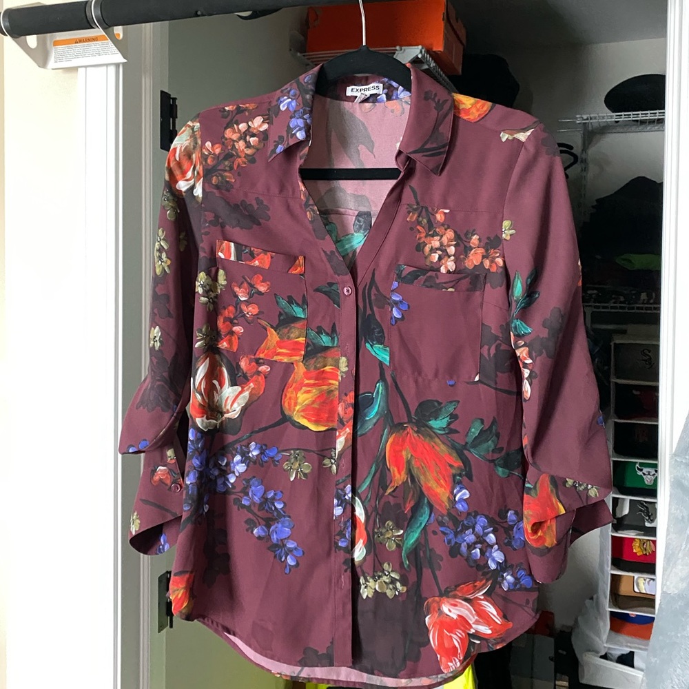 Floral blouse from Express